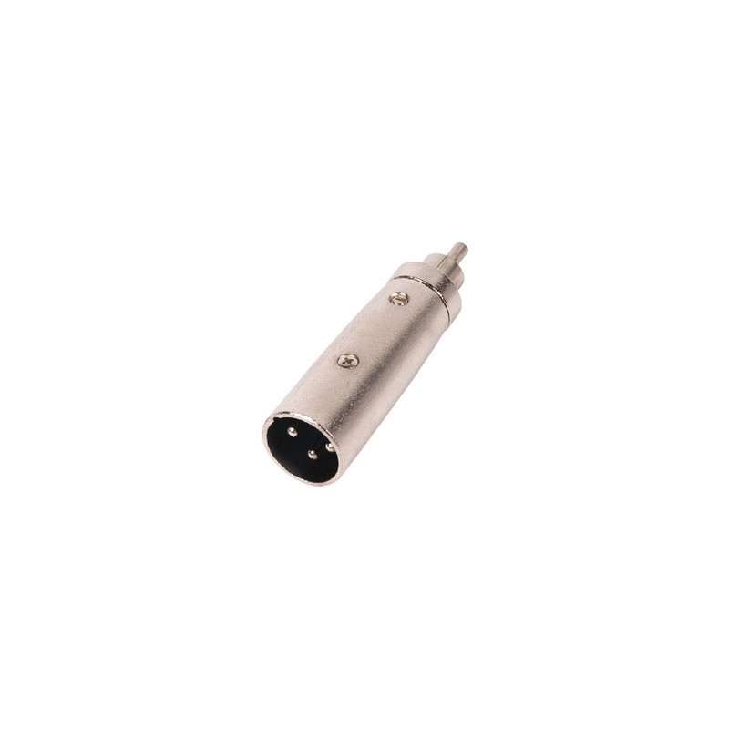 Adattatore XLR XLR 3p (M) - RCA Maschio Argento