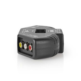 Switch AV a 3 Porte 3x Ingresso RCA (RWY) - 1x Uscita RCA (RWY) Nero