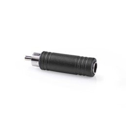 Adattatore audio mono Maschio RCA - Femmina da 6,35 mm 10 pezzi Nero