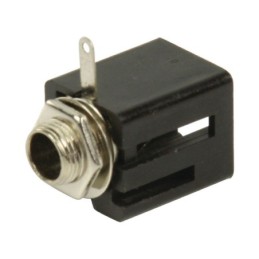 Monoconnettore 6.35mm Femmina Nero
