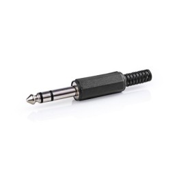 Connettore audio stereo dritto maschio diametro ingresso cavo 5.5mm - 25pz