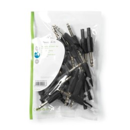 Connettore audio stereo dritto maschio diametro ingresso cavo 5.5mm - 25pz