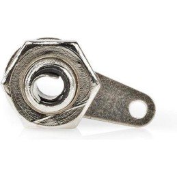 Connettore RCA maschio per cavo argento/nero confezione da 25