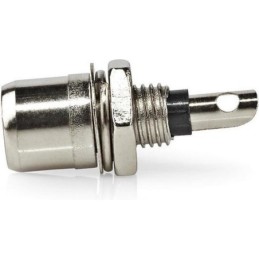 Connettore RCA maschio per cavo argento/nero confezione da 25