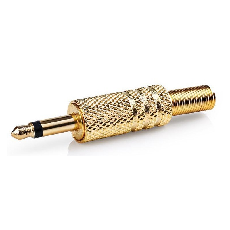 Connettore Jack Mono Maschio da 3,5mm confezione da 25 pezzi oro