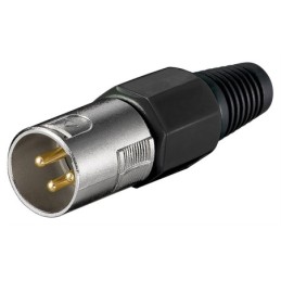 Connettore XLR 3 pin maschio Goobay