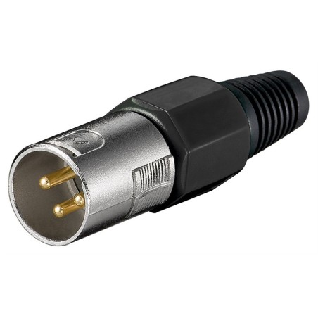 Connettore XLR 3 pin maschio Goobay
