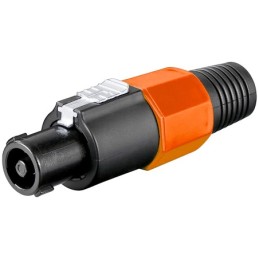 Connettore speakon 4 poli arancione