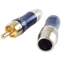 Connettore RCA maschio contatti placcati oro