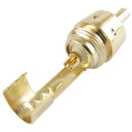 Connettore RCA maschio contatti placcati oro