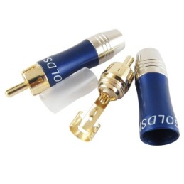 Connettore RCA maschio contatti placcati oro
