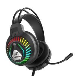 Cuffie da gaming ad archetto con microfono nere KSC-849