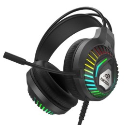 Cuffie da gaming ad archetto con microfono nere KSC-849