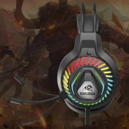 Cuffie da gaming ad archetto con microfono nere KSC-849