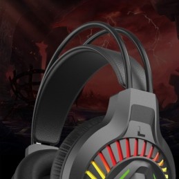 Cuffie da gaming ad archetto con microfono nere KSC-849