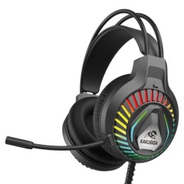 Cuffie da gaming ad archetto con microfono nere KSC-849
