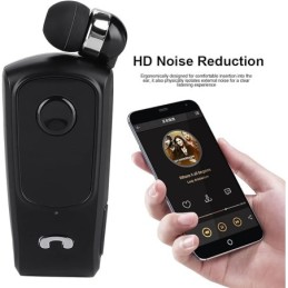 Auricolare bluetooth clip-on F920 wireless con microfono e vibrazione