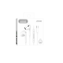 Auricolari Type-C con microfono e controllo volume bianchi JD046