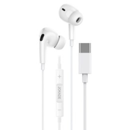Auricolari Type-C con microfono e controllo volume bianchi JD045