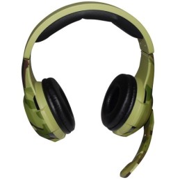 Cuffie gaming con microfono Tucci A4 - Verde chiaro camouflage