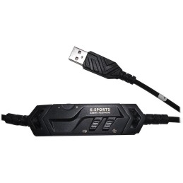 Cuffia gaming USB con audio 7.1 e controller su cavo