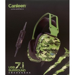Cuffia gaming USB con audio 7.1 e controller su cavo