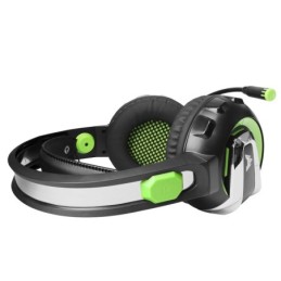 Cuffie da gaming con microfono LED verde CMGH-3002 CrownMicro