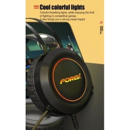 Cuffie da gaming con microfono virtual 7.1 audio con illuminazione LED