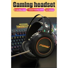 Cuffie da gaming con microfono virtual 7.1 audio con illuminazione LED