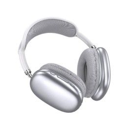 Cuffie ad archetto Bluetooth con ingresso AUX color argento  JI011