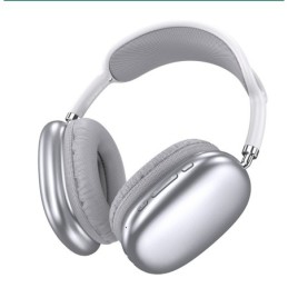 Cuffie ad archetto Bluetooth con ingresso AUX color argento  JI011