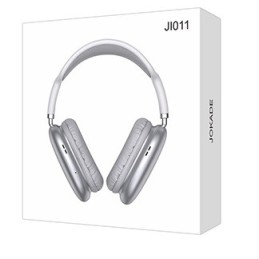 Cuffie ad archetto Bluetooth con ingresso AUX color argento  JI011