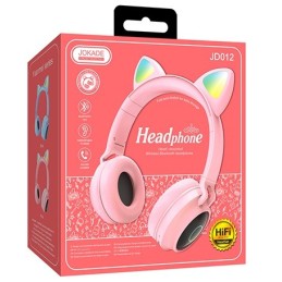 Cuffie ad archetto bluetooth rosa JD012