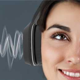 Cuffie wireless Forever BTH-505 ad archetto nere