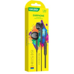 Cuffie auricolari con filo jack audio 3.5mm - nere KSC-842