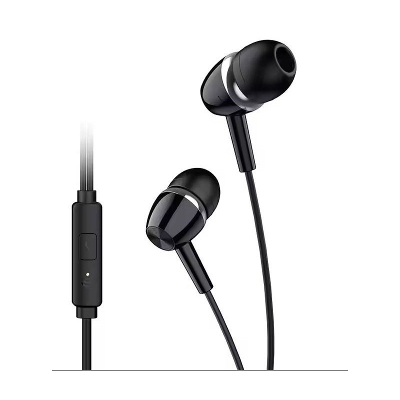 Cuffie auricolari con microfono 1.2m jack audio 3.5mm nere KSC-659