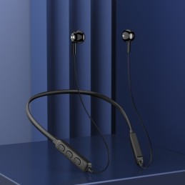 Cuffie auricolari da collo Bluetooth nere KSC-730