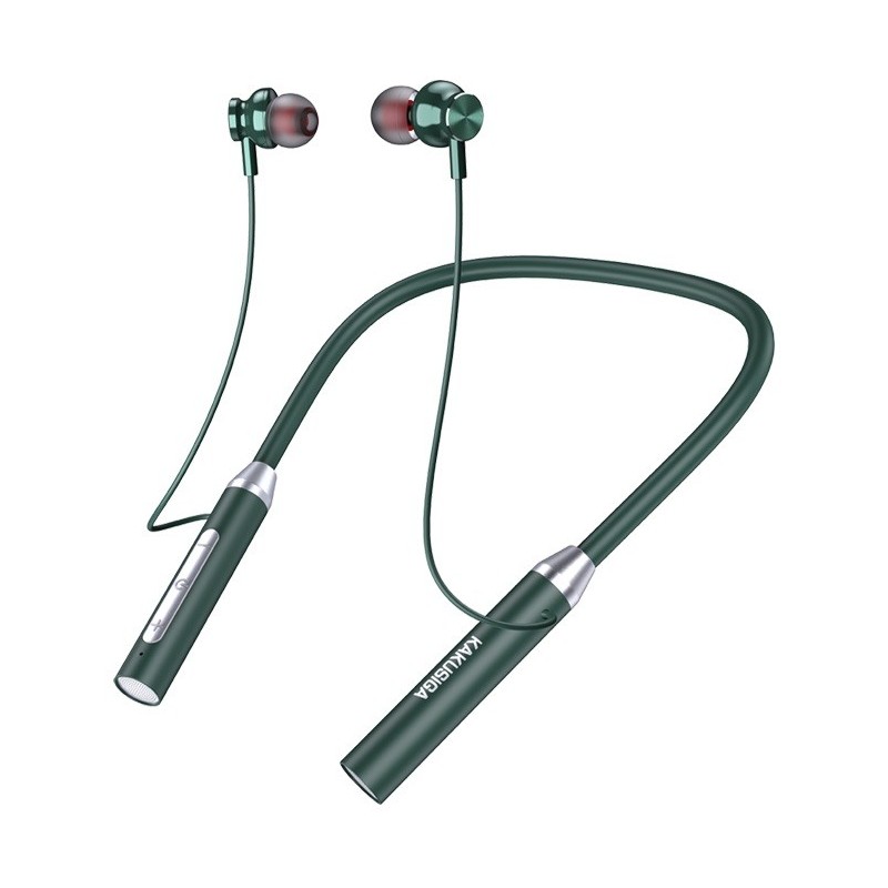 Cuffie auricolari da collo Bluetooth verdi
