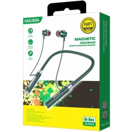 Cuffie auricolari da collo Bluetooth verdi