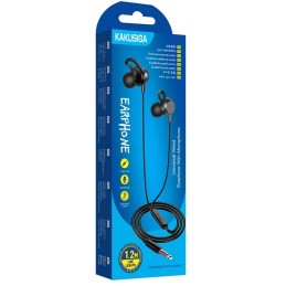 Cuffie auricolari con microfono 1.2m nere KSC-705