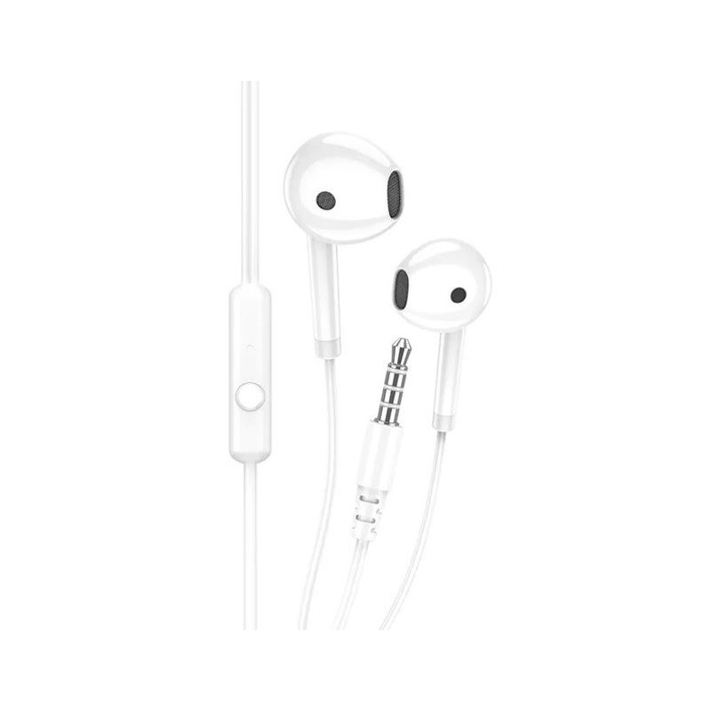 Cuffie auricolari con microfono bianche KSC-1301