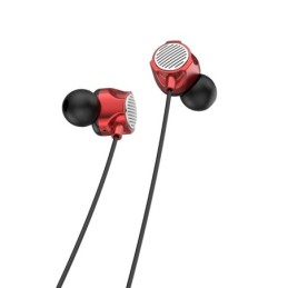 Cuffie auricolari con microfono 1.2m rosse JD040