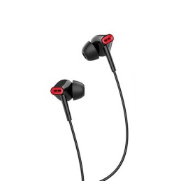 Cuffie auricolari con microfono 1.2m nere JD004