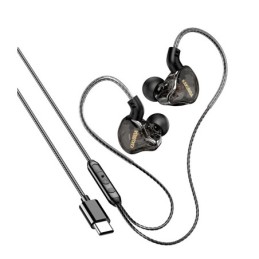 Cuffie auricolari con microfono 1,2m Type-c nere KSC-1300
