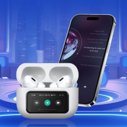 Cuffie auricolari Bluetooth con display Touch Screen LED e cancellazione rumore ANC+ENC KSC-1463