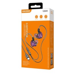 Cuffie auricolari con microfono 1,2m Type-c viola KSC-1300
