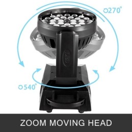 Testa mobile LED 36x10W DMX 15CH