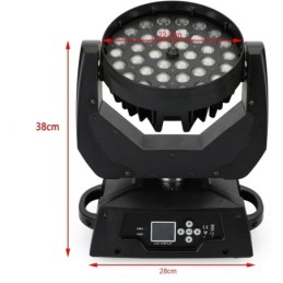 Testa mobile LED 36x10W DMX 15CH