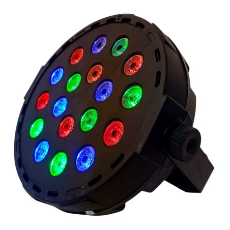 Mini Faro strobo RGB 18 LED 36W