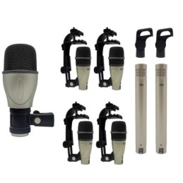 Kit microfoni professionale per batteria e studio - 7 pezzi
